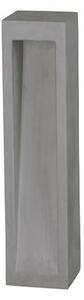 Nova Luce Venkovní sloupkové svítidlo BARCO šedý beton skleněný difuzor LED 6W 3000K, IP65