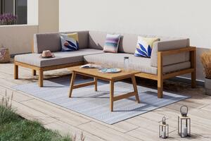 TERASOVÁ SEDACÍ SOUPRAVA dřevo, textil Ambia Garden, Online Only