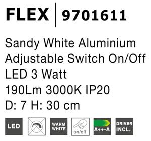 Moderní nástěnné svítidlo Flex 7 bílé