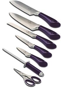 BERLINGERHAUS Sada nožů ve stojanu nerez 8 ks Purple Metallic Line BH-2670