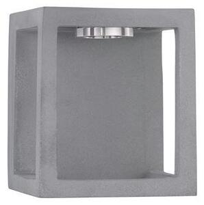 Nova Luce Venkovní nástěnné svítidlo BEV šedý beton skleněný difuzor LED 5W 3000K IP65