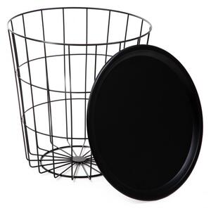 Příruční stolek SCANDI černý 868691