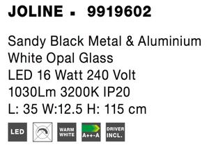 Retro lustr Joline 35 černé