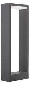 Nova Luce Venkovní sloupkové svítidlo BLISS tmavě šedý hliník akrylový difuzor LED 7W 3000K 56st. IP54 vč. driveru