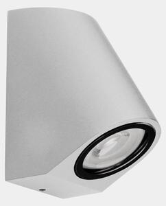 LEDS-C4 Bob Šikmé venkovní nástěnné svítidlo, bílé, šířka 7 cm, hliník
