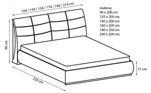 STOLWIT postel APOLLO S + úložný prostor: ne, šíře postele: 90