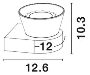 Nova Luce Nástěnné svítidlo BOCCALE chromovaný hliník čiré sklo G9 1x5W vč. žárovky