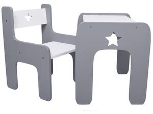 Designový dětský stolek a židle WoodStar Barva: šedá