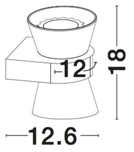 Nova Luce Nástěnné svítidlo BOCCALE chromovaný hliník čiré sklo G9 2x5W vč. žárovky