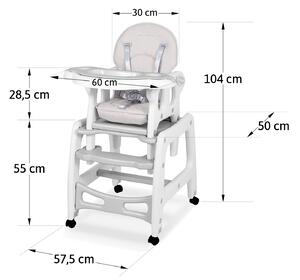 Dětská židle na krmení Ricokids 3v1