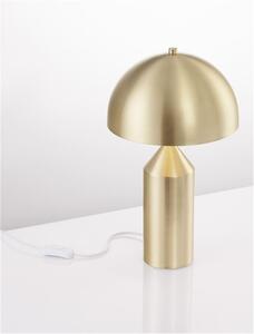 Nova Luce Stolní lampa BOLT mosazný zlatý kov E27 1x12W