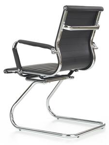 Konferenční židle Prestige Skid Eko-kůže/černá