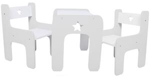 Designový dětský stolek a židle WoodStar 3v1 Barva: bílá