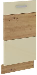 AKCE kuchyňská linka ARTISAN krémová lesk + Rozměr: rohová 275x140 cm