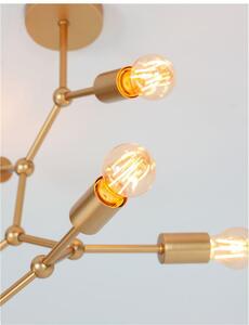 Nova Luce Stropní svítidlo CALISTO mosazný kov E27 6x12W