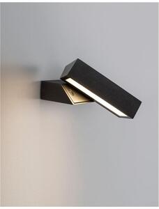 Nova Luce Venkovní nástěnné svítidlo BRIN antracitový hliník čiré sklo LED 10W 3000K 200-240V 101st. IP65
