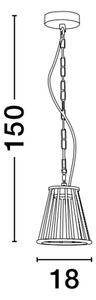 Nova Luce Venkovní závěsné svítidlo CARINA černý hliník LED 6W, 3000K IP65