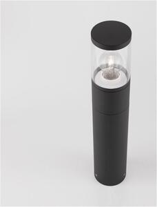Nova Luce Venkovní sloupkové svítidlo CETERA černý hliník a akryl E27 1x12W IP54