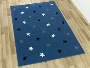Vulpi Dětský modrý koberec hvězdičky 120x170