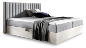 Manželská postel WOODE 4 + topper, 180x200, nordic teak/faro 4