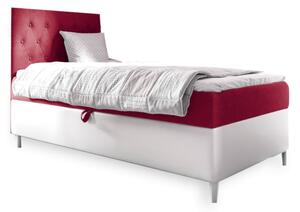 Čalouněná postel FILIP 1 + topper, 80x200, fresh 8, levá