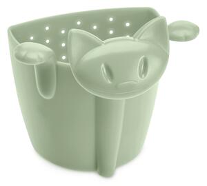 Koziol MIMMI sítko na sypaný čaj kočka (barva-zelená eukalyptová)