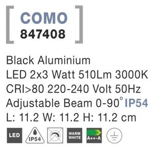 Venkovní LED svítidlo Como 112 černá