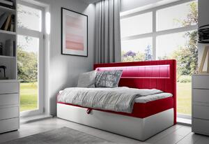 Čalouněná postel ELIZA + topper, 80x200, fresh 34
