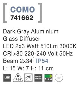 Venkovní LED svítidlo Como 15 Tmavě šedá
