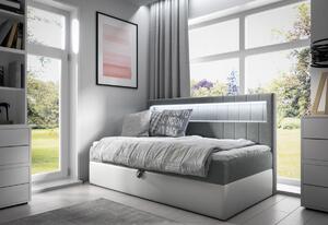 Čalouněná postel ELIZA + topper, 80x200, fresh 8