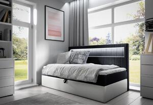 Čalouněná postel ELIZA + topper, 80x200, fresh 12