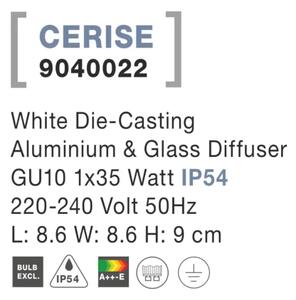 Venkovní zahradní svítidlo Cerise A 9 bílé