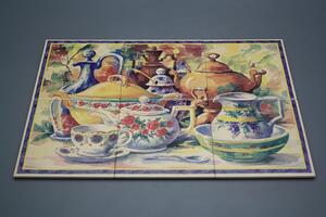 Bohemia Porcelán 1987 Obklad 45x30cm Tea Pottery LBM