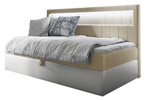 Čalouněná postel ELIZA + topper, 100x200, fresh 1