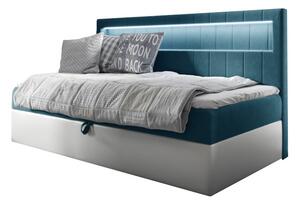 Čalouněná postel ELIZA + topper, 100x200, fresh 34