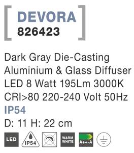 Venkovní LED lampa Devora B 11 Tmavě šedé