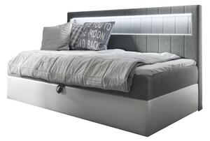 Čalouněná postel ELIZA + topper, 90x200, fresh 14