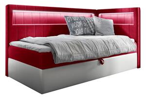 Čalouněná postel GOLD 3 + topper, 90x200, fresh 8, pravá