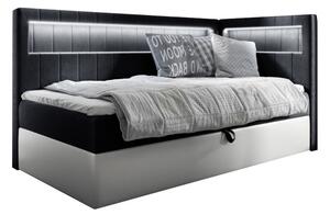 Čalouněná postel GOLD 3 + topper, 80x200, fresh 17, pravá