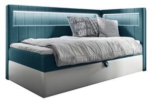 Čalouněná postel ELIZA 2 + topper, 100x200, fresh 34, pravá