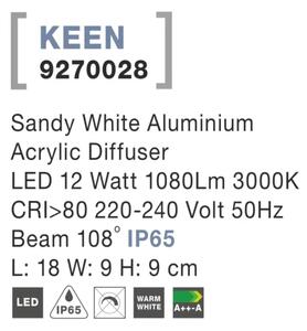 Venkovní LED svítidlo Keen 18 bílé