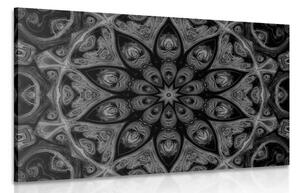 Obraz hypnotická Mandala v černobílém provedení Varianta: 60x40