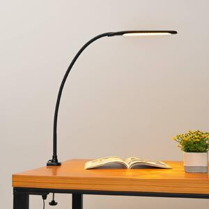 Lindby LED svítidlo Nilay, výška 70 cm, domácí kancelář, stmívatelný, Černá, Pracovna / kancelář, kov, Moderní