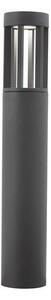 Nova Luce Venkovní sloupkové svítidlo DEVORA tmavě šedý hliník a skleněný difuzor LED 8W 3000K IP54
