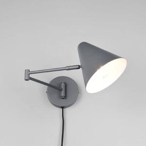 Trio Lighting Nástěnné světlo Cosima, antracitová barva, výška 54 cm, kov, Černá, Obývací pokoj / jídelna, kov, Moderní
