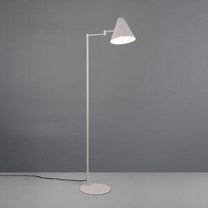 Trio Lighting Stojací lampa Cosima, světle šedá, výška 126 cm, kov, Hliník / šedá / zinek, Obývací pokoj / jídelna, kov, Moderní