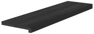 Nášlapy na schody 4 ks hnědo-černé 90x30x2 cm masivní dub