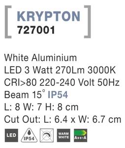 Venkovní LED svítidlo Krypton 8 bílé