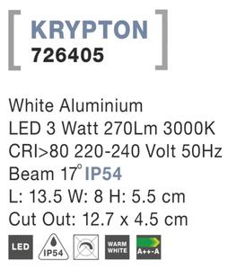 Venkovní LED svítidlo Krypton 13.5 bílé