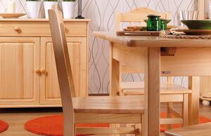 KT115 dřevěná jídelní židle masiv borovice Drewmax (Kvalitní nábytek z borovicového masivu)